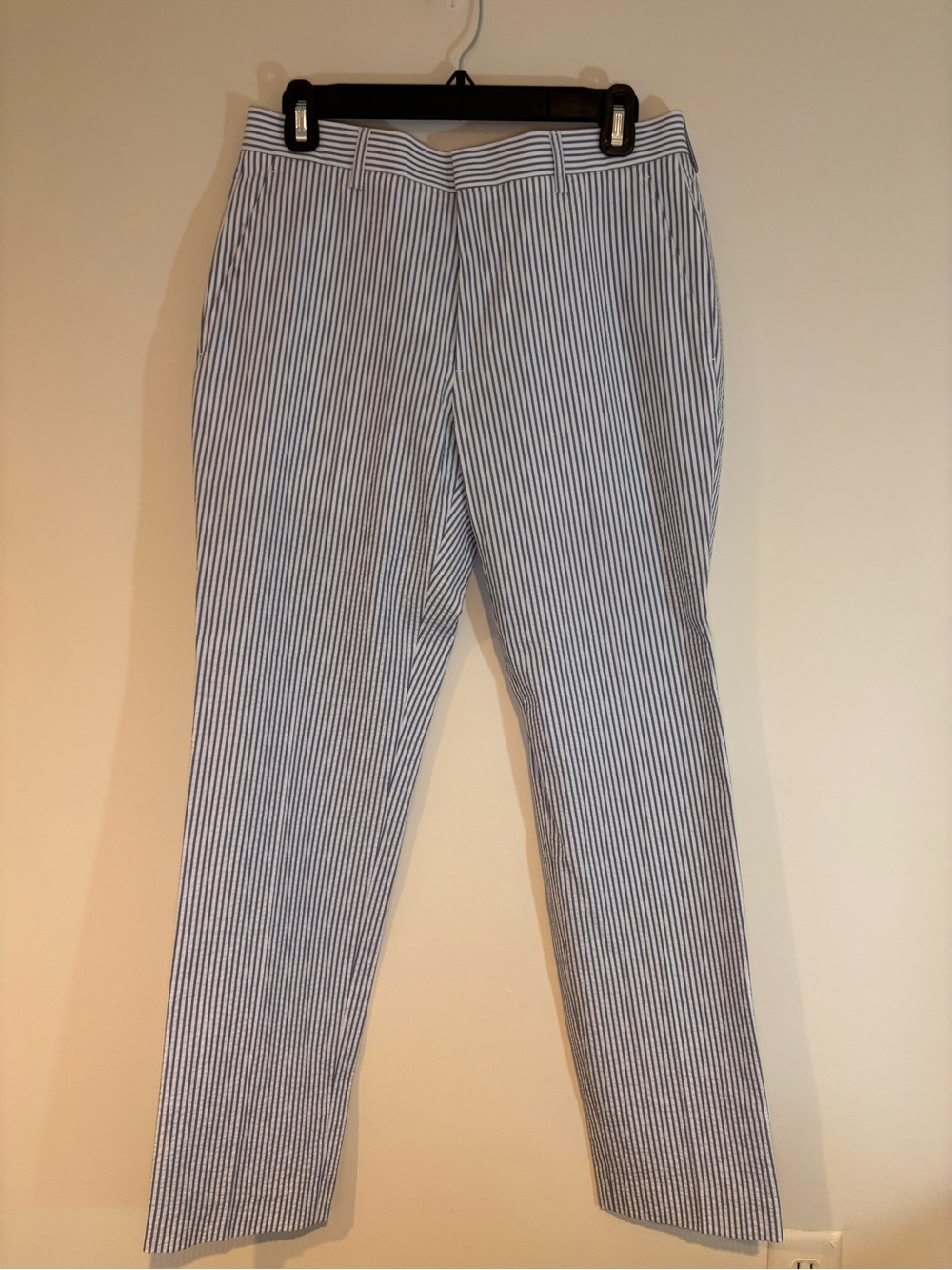 NWT J Crew Thompson Boys Blue and White Pinstripe Dress Pants